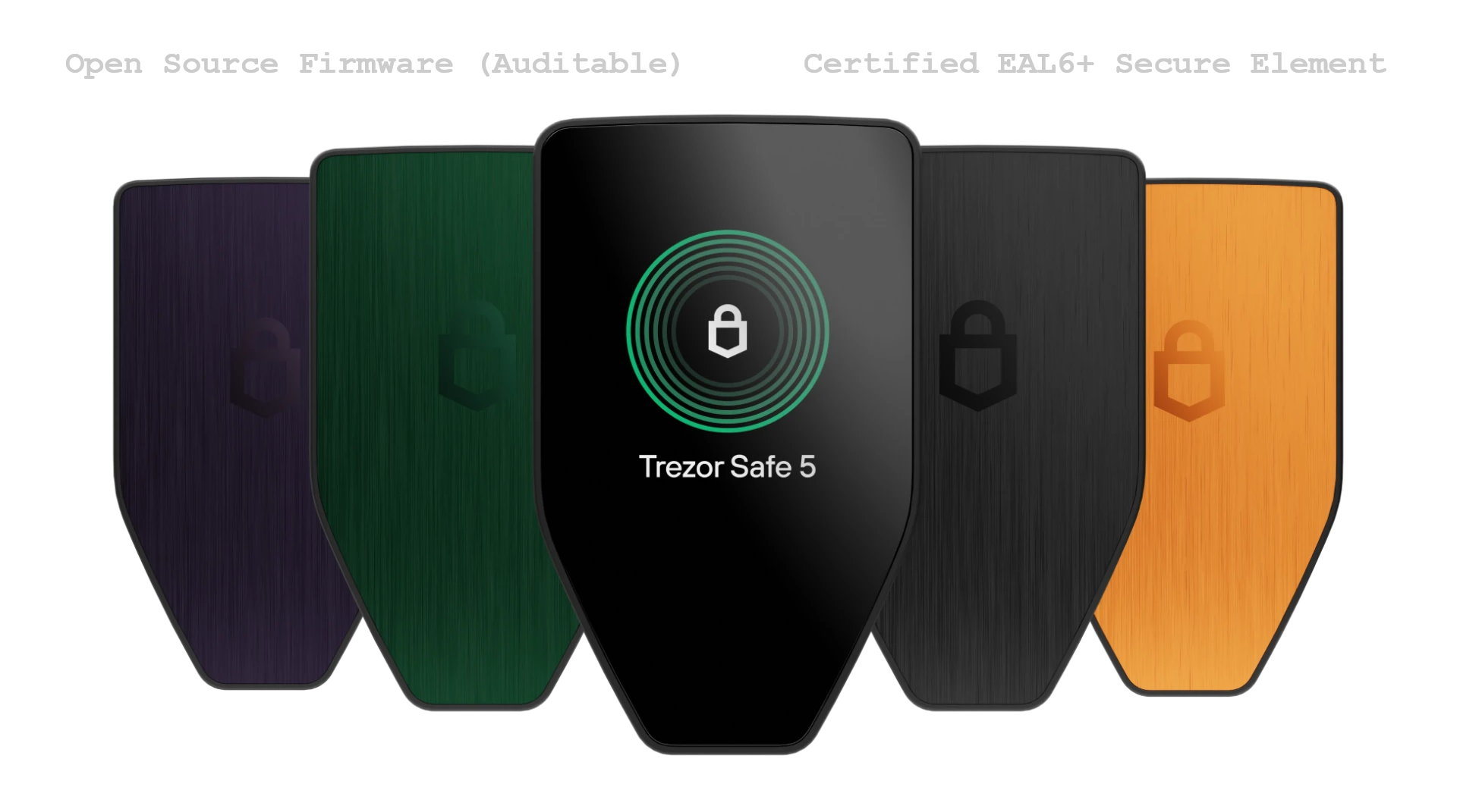 Trezor Safe 5 Hardware Wallet - Open Source Firmware, Certified EAL6+ Secure Element